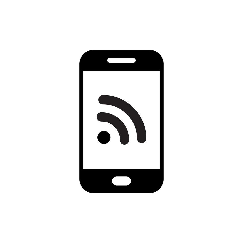 wifi in der symbolvektorillustration des smartphone-bildschirms vektor