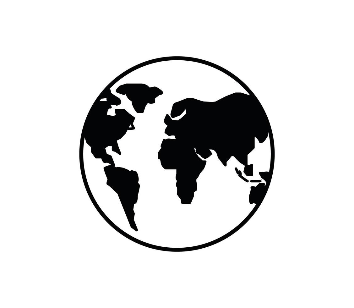 världen ekologi ikon vektor logotyp mall