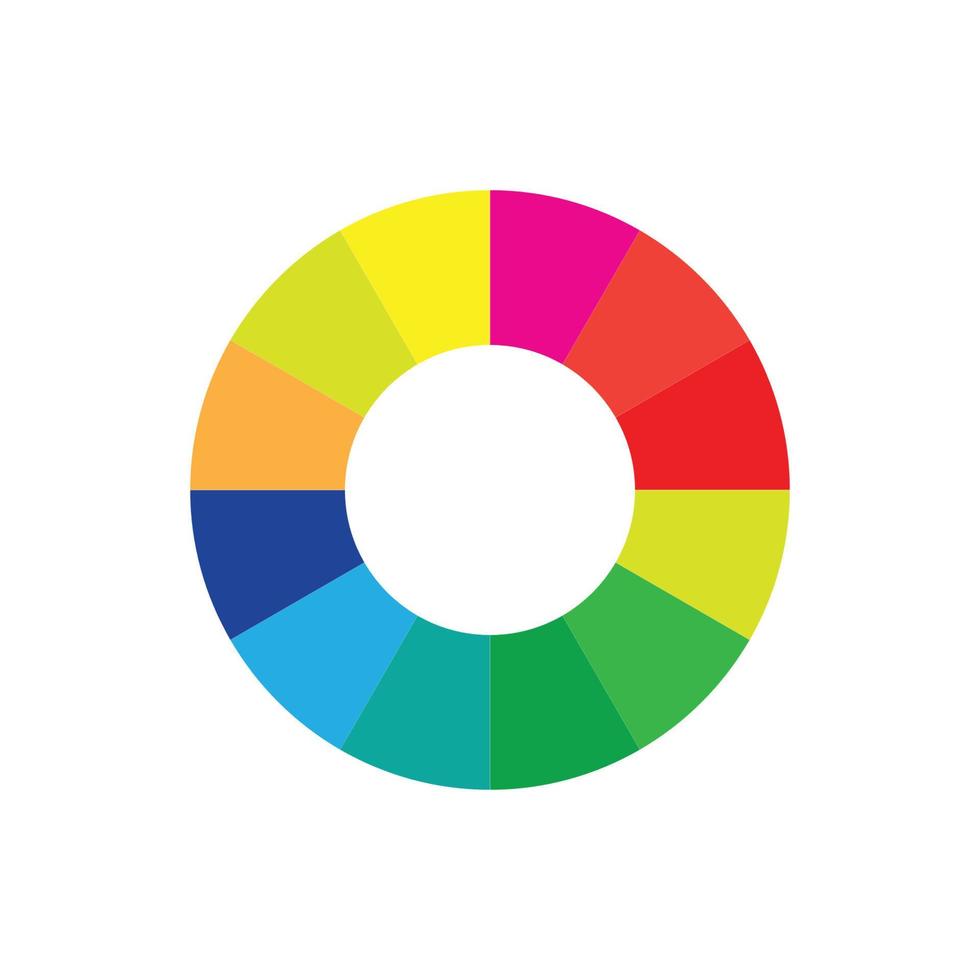 färg ikon vektor logotyp formgivningsmall