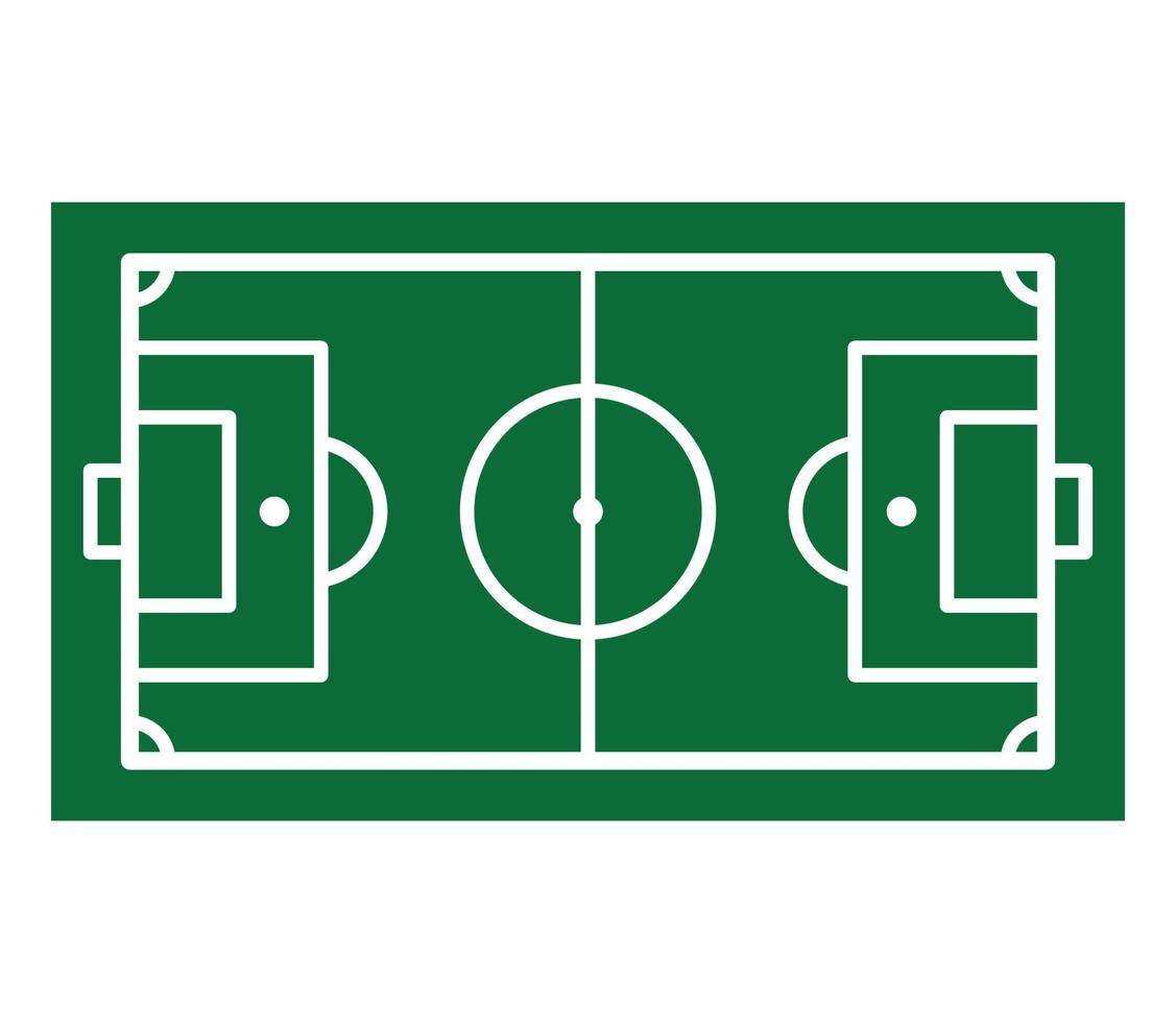 Fußballplatz-Symbol-Vektor-Logo-Design vektor