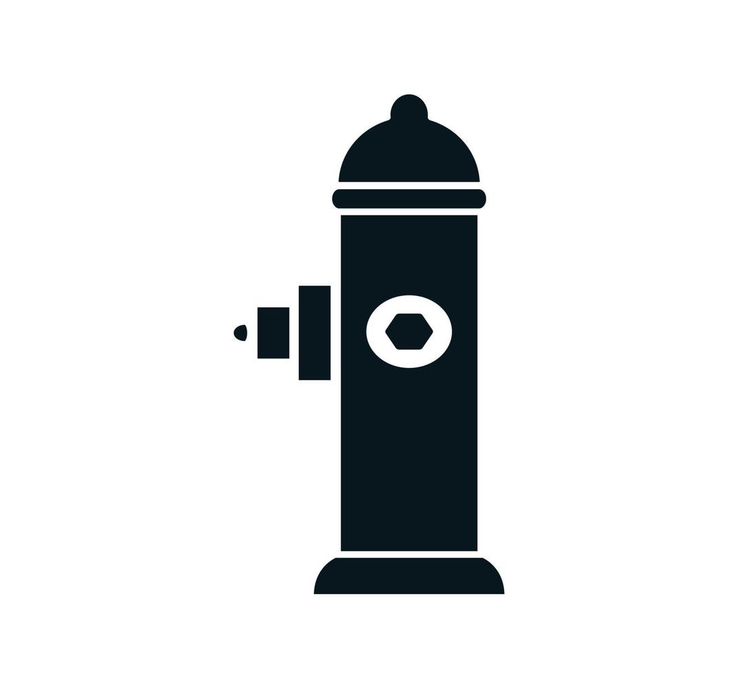 Hydranten-Symbol Vektor-Logo-Design-Vorlage vektor