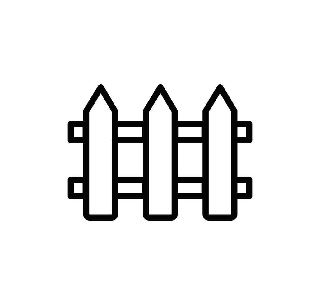staket ikon vektor logo design illustration