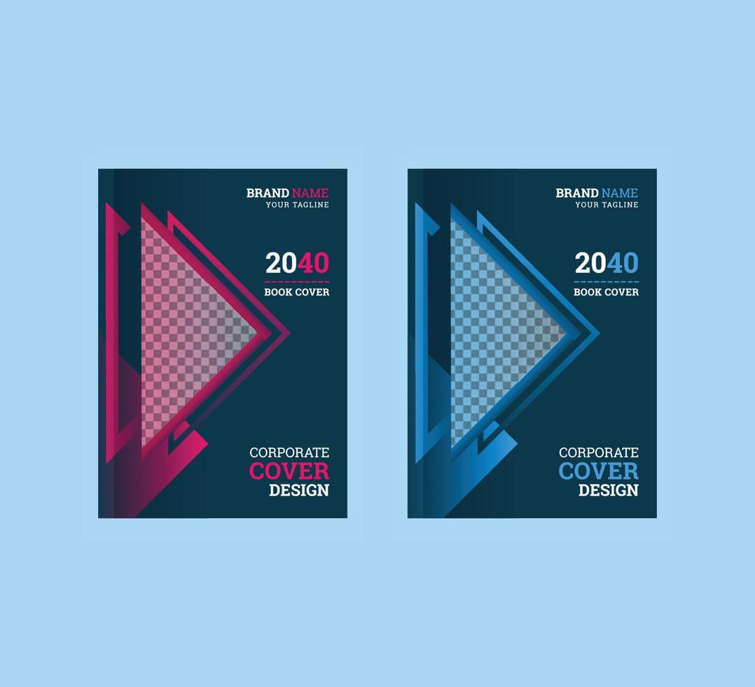 moderne kreative Corporate Book Cover Design-Vorlage vektor