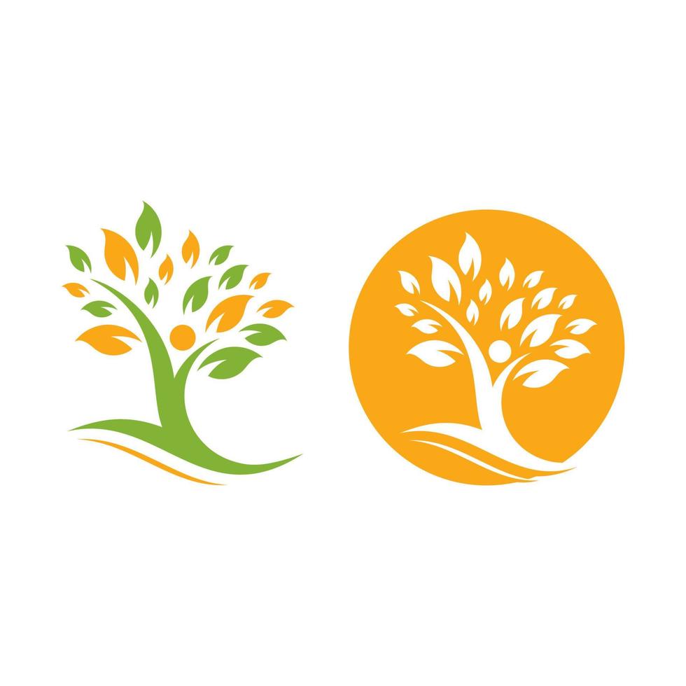 Ökologie Menschen Natur Logo Element Vektor