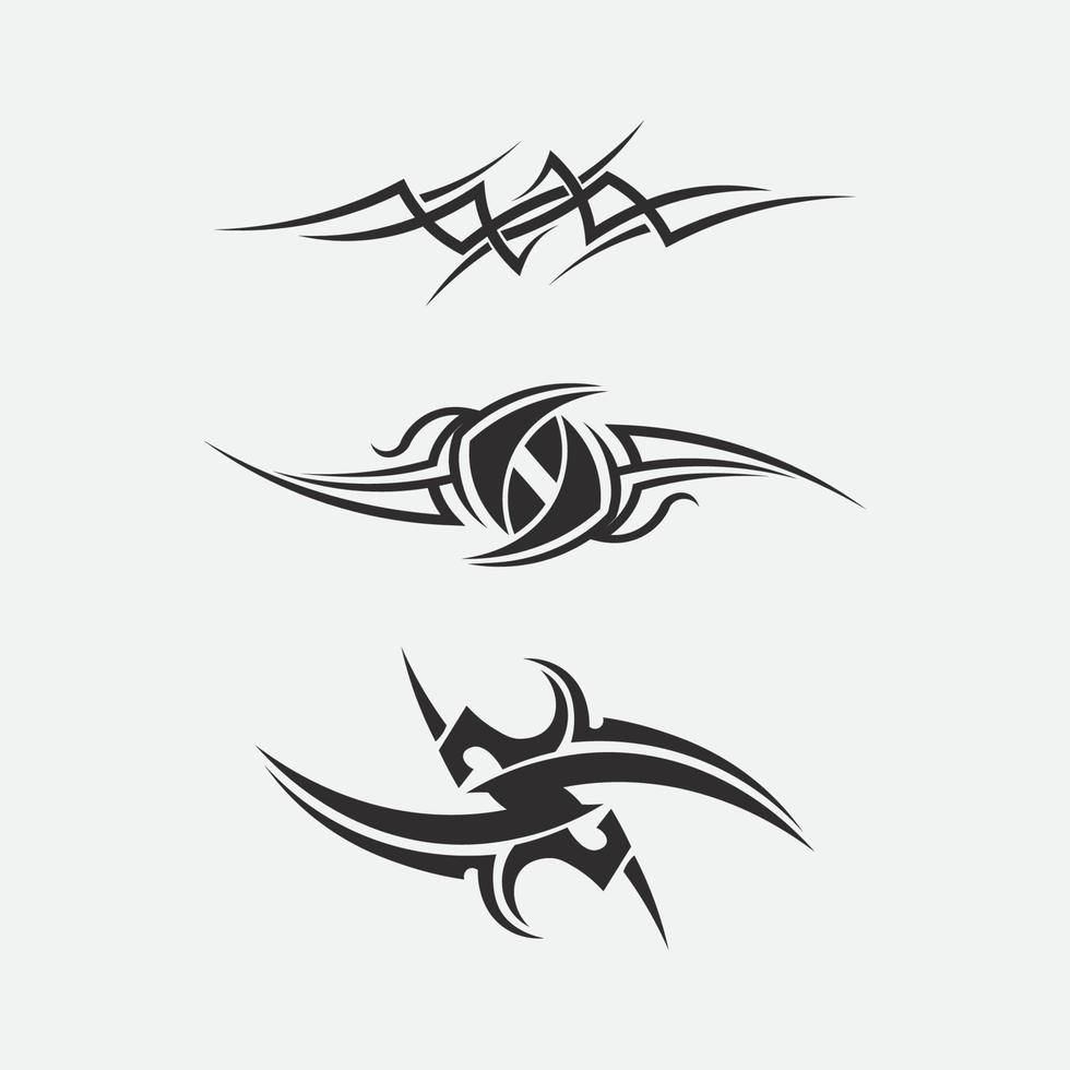 stam, klassisk, svart, etnisk tatuering ikon vektorillustration designlogotyp vektor