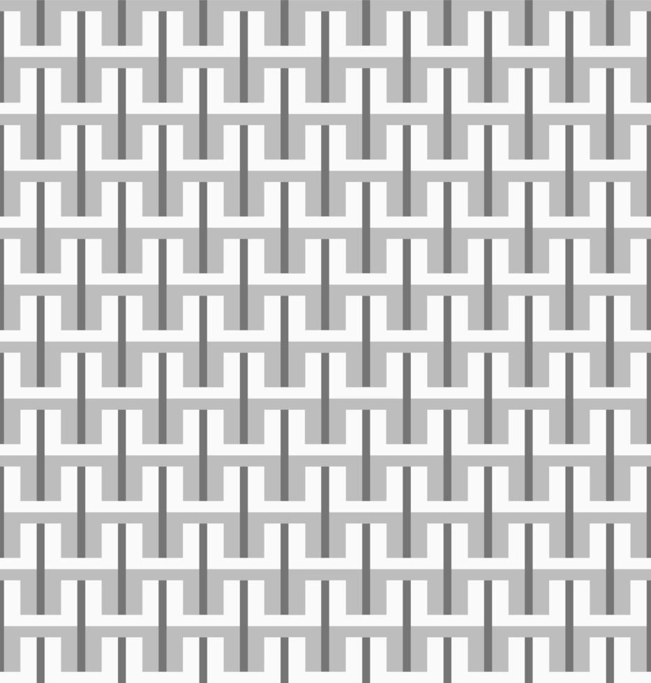 abstrakt kub box geometriska dimensionella sömlösa mönster med monokrom svart och vit bakgrund. Använd för omslag, textil, mall, inredningselement, inslagning. vektor