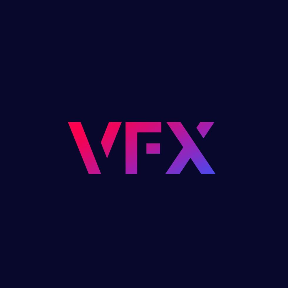 vfx-Buchstaben-Vektor-Logo-Design vektor
