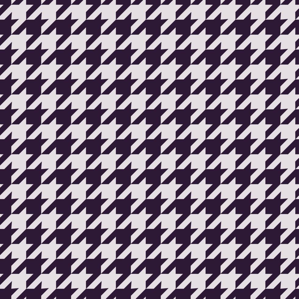 Houndstooth traditionelles nahtloses Muster mit purpurroter Farbe auf weißem grauem Hintergrund. Verwendung für Stoffe, Textilien, Innendekorationselemente, Verpackungen. vektor