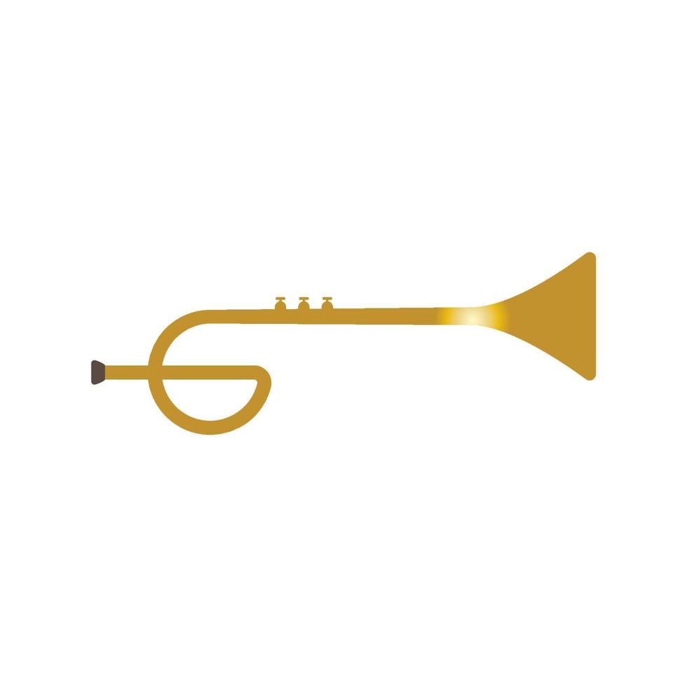 Vektorsymbol für Trompetenmusikinstrumente vektor