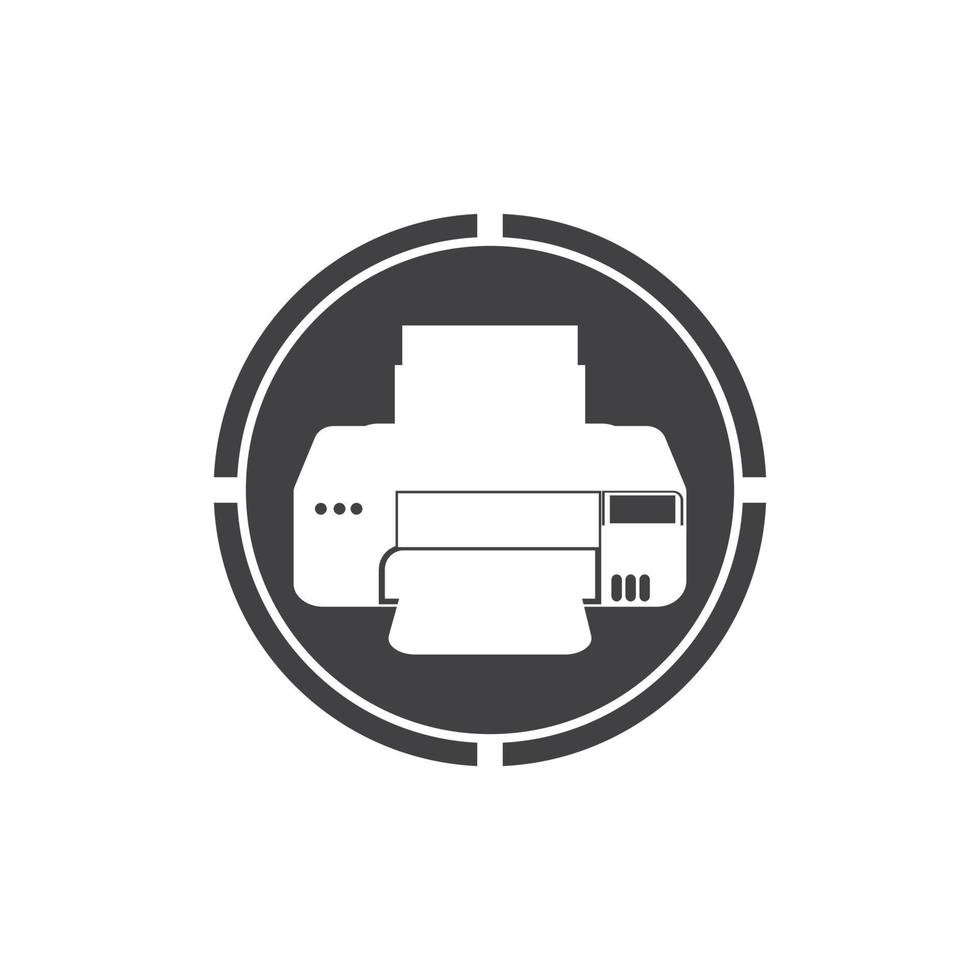 Druckersymbol Vektor Symbol Illustration Hintergrund