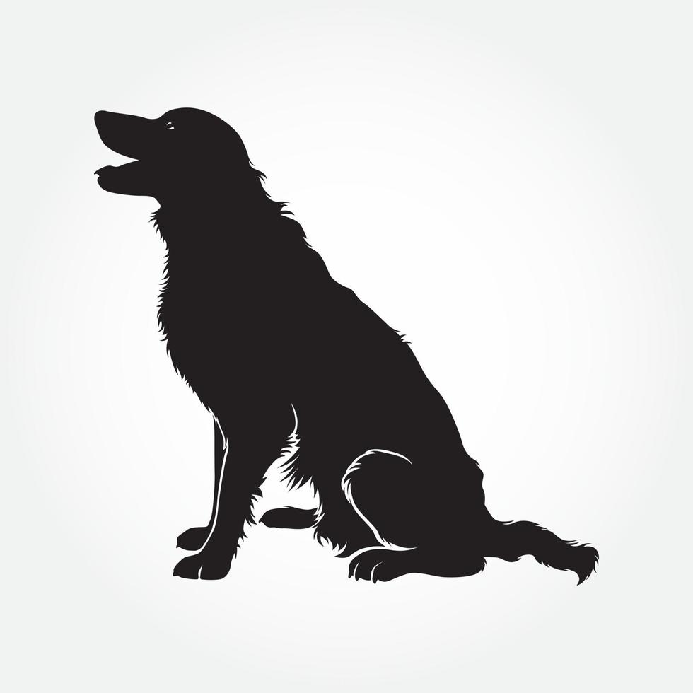 Vektor-Border-Collie-Hund-Silhouetten. Ich hoffe wirklich, dass Sie diese Hundesilhouette genießen werden. vektor