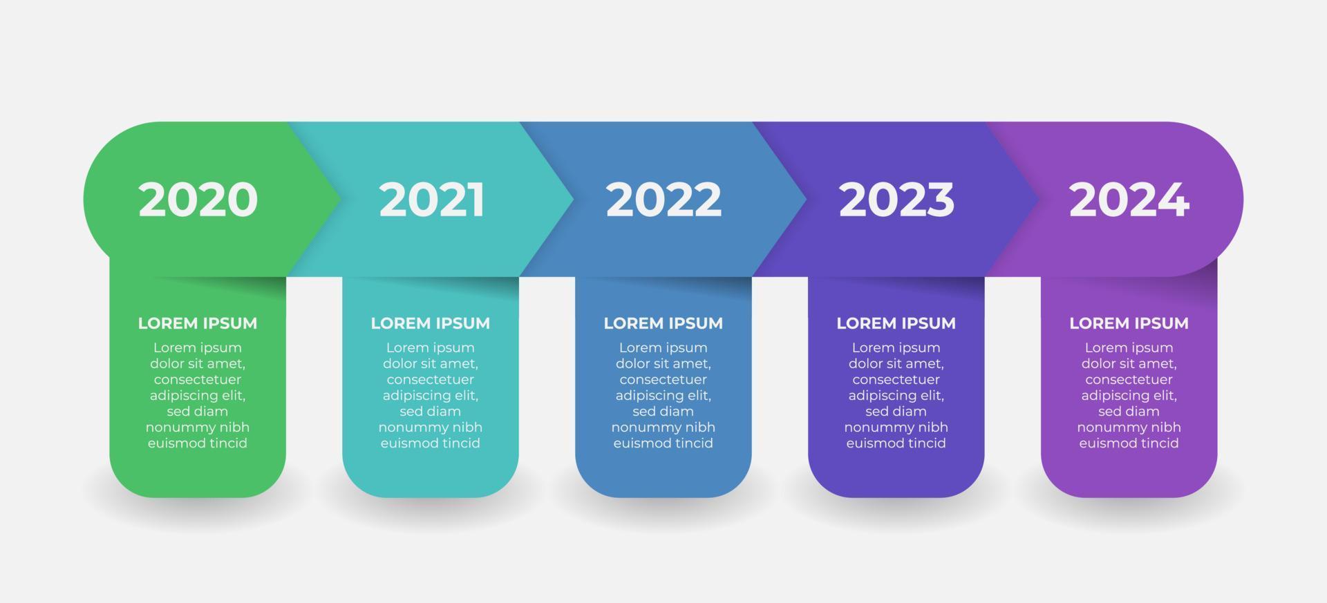 kreatives präsentationsetikettendesign für infografiken in 5 schritten. . grafische ressourcenelemente, die für zeitleisteninformationen, arbeitsabläufe, jahresberichte, grafiken, layouts, broschüren, geschäftsberichte geeignet sind. vektor