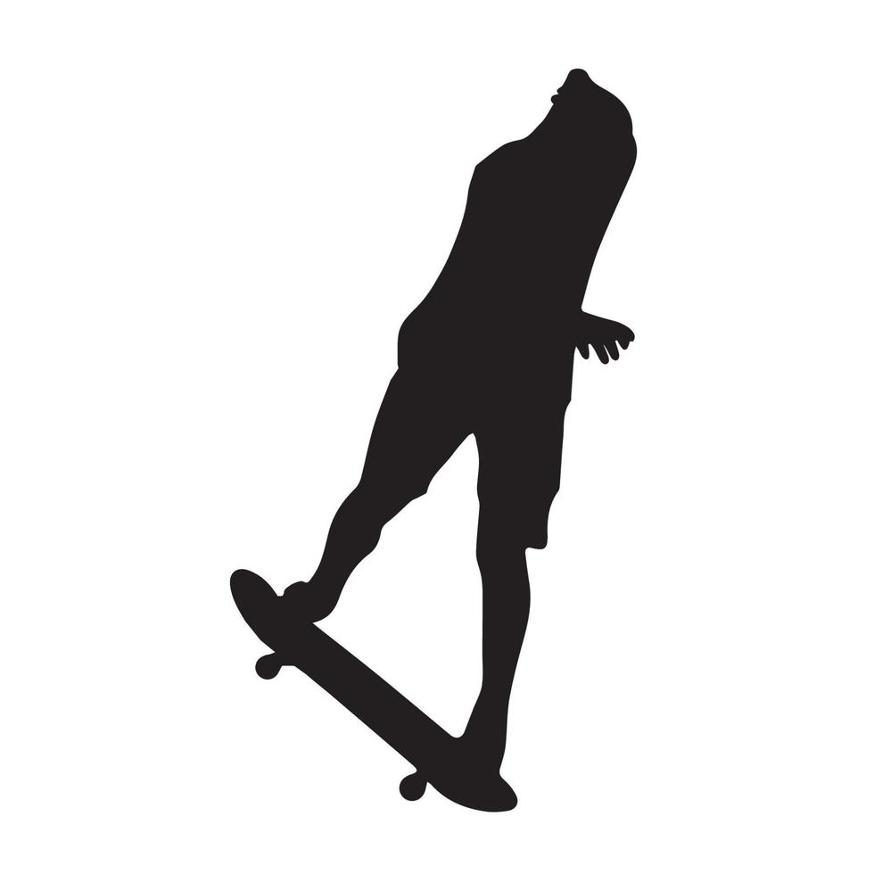 skateboard siluett konst vektor