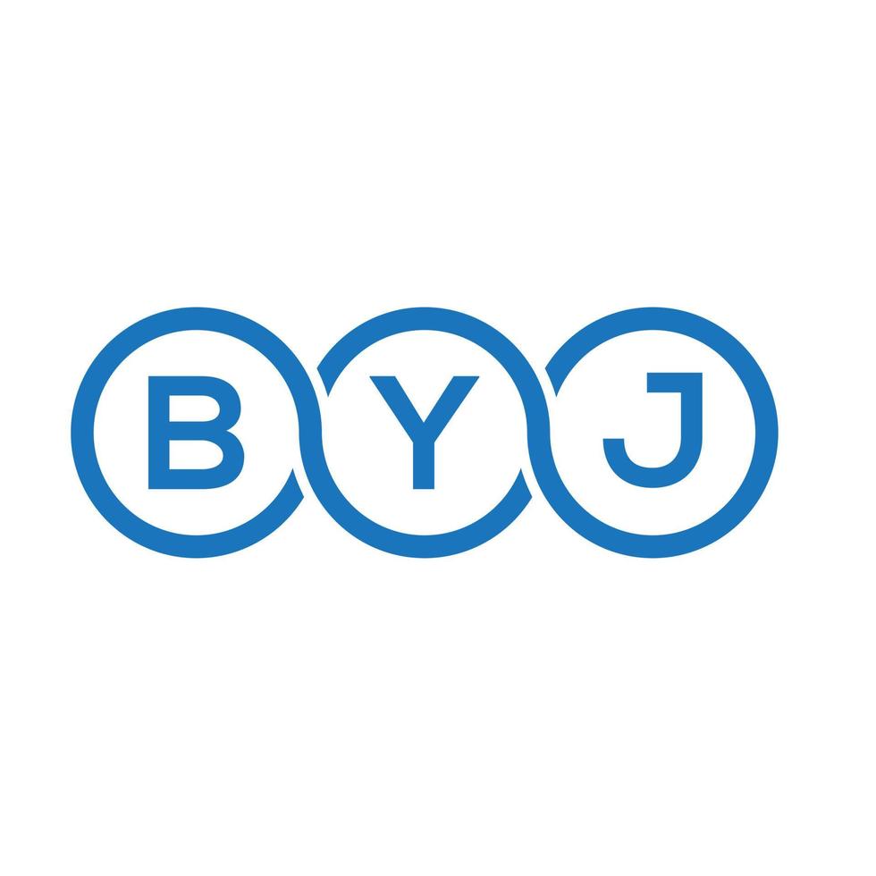 byj brev logotyp design på vit bakgrund. byj kreativa initialer brev logotyp koncept. byj bokstavsdesign. vektor