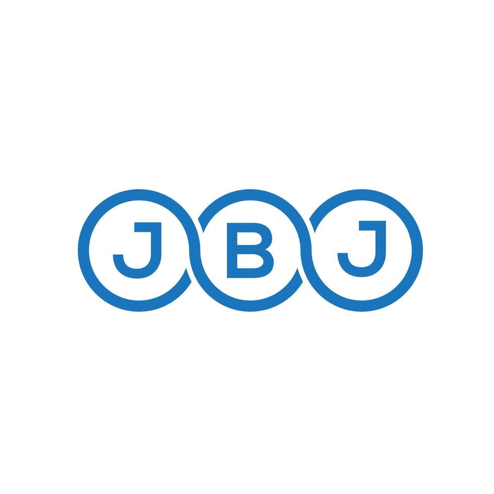 jbj-Buchstaben-Logo-Design auf weißem Hintergrund. jbj kreative Initialen schreiben Logo-Konzept. jbj Briefgestaltung. vektor
