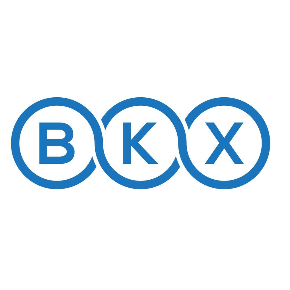 bkx brev logotyp design på vit bakgrund. bkx kreativa initialer bokstavslogotyp koncept. bkx bokstavsdesign. vektor