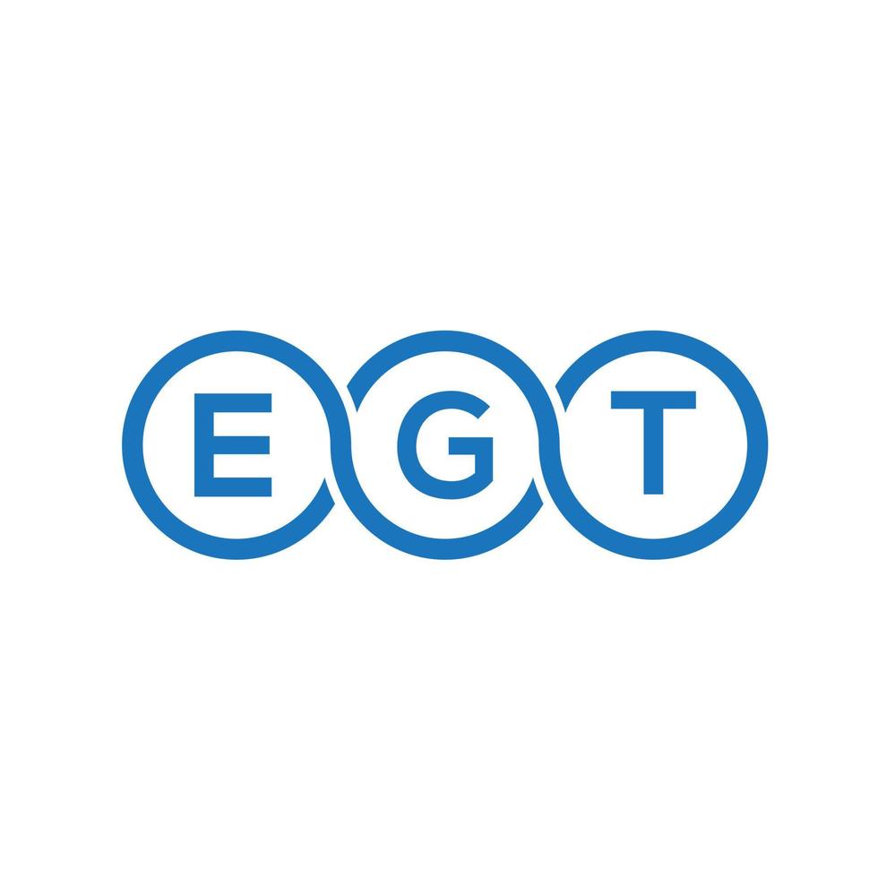 egt brief logo design auf schwarzem hintergrund. egt kreative initialen brief logo concept. egt vektor brief design.