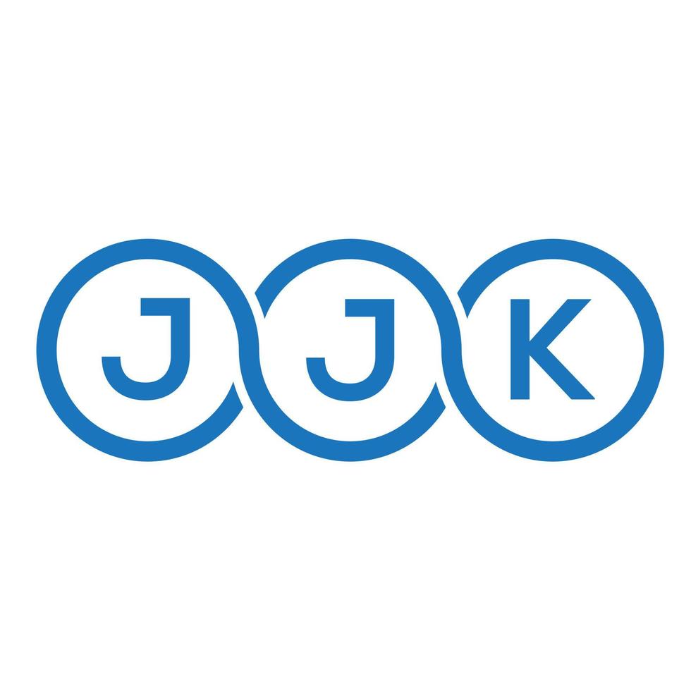 jjk brev logotyp design på vit bakgrund. jjk kreativa initialer bokstavslogotyp koncept. jjk bokstavsdesign. vektor