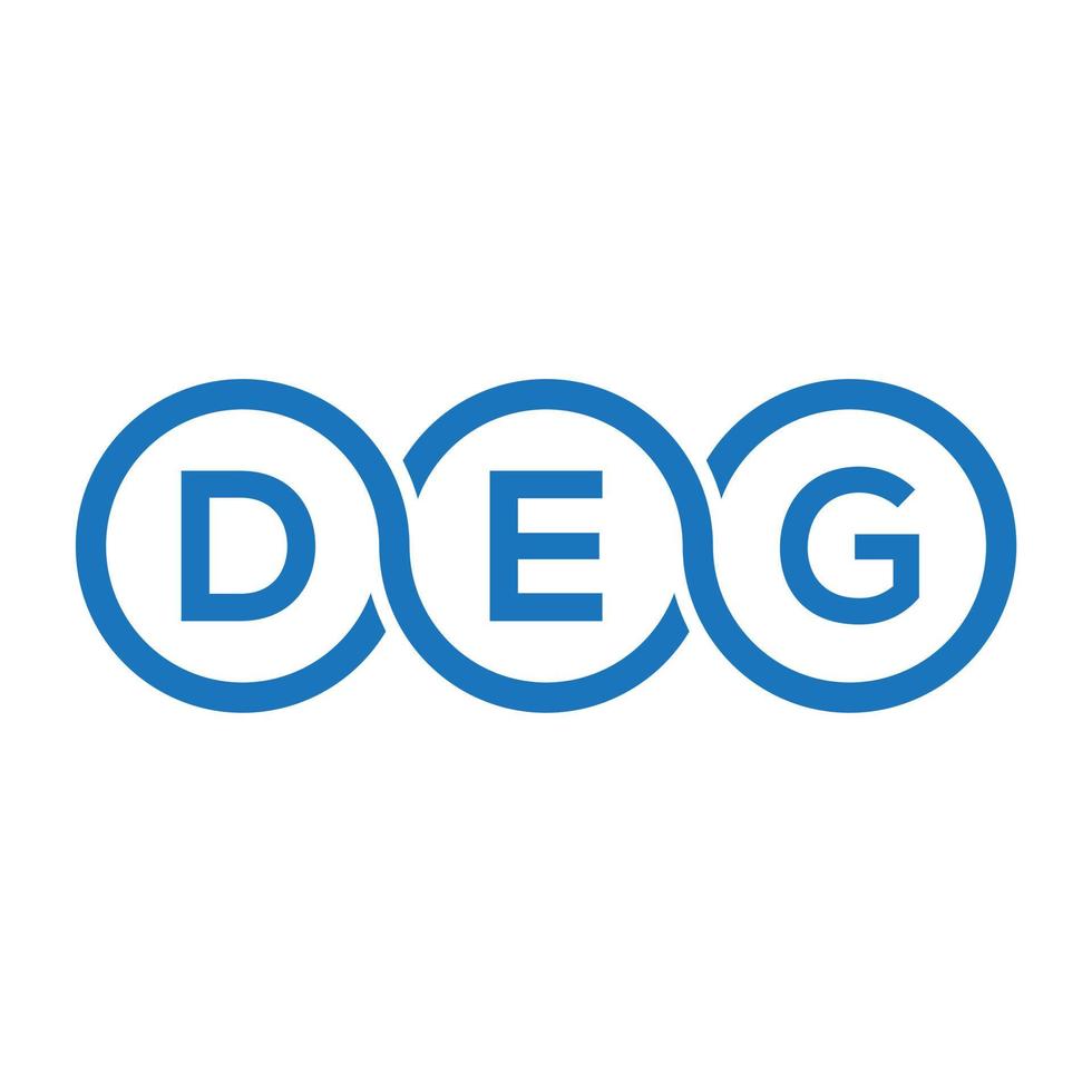 deg-Buchstaben-Logo-Design auf schwarzem Hintergrund.deg-Kreativinitialen-Buchstaben-Logo-Konzept.deg-Vektor-Buchstabendesign. vektor