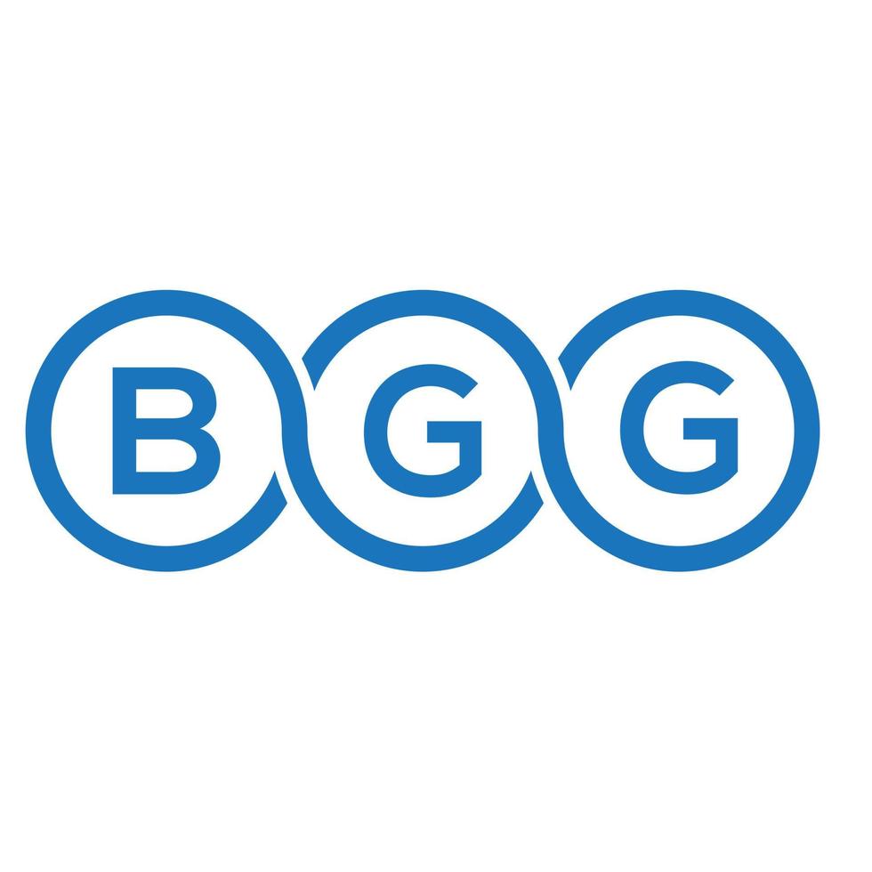 bgg-Buchstaben-Logo-Design auf weißem Hintergrund. bgg kreative Initialen schreiben Logo-Konzept. bgg Briefgestaltung. vektor