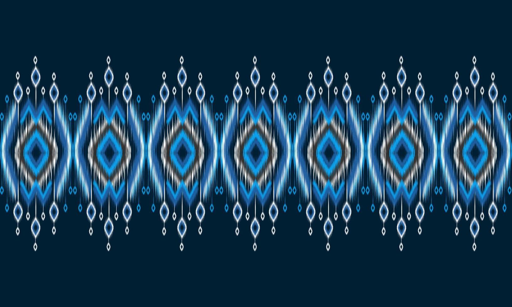 geometrische ethnische orientalische Muster traditionelles Design für Hintergrund, Teppich, Tapete, Kleidung, Verpackung, Batik, Stoff, Vektorillustration. Stickerei-Stil. vektor