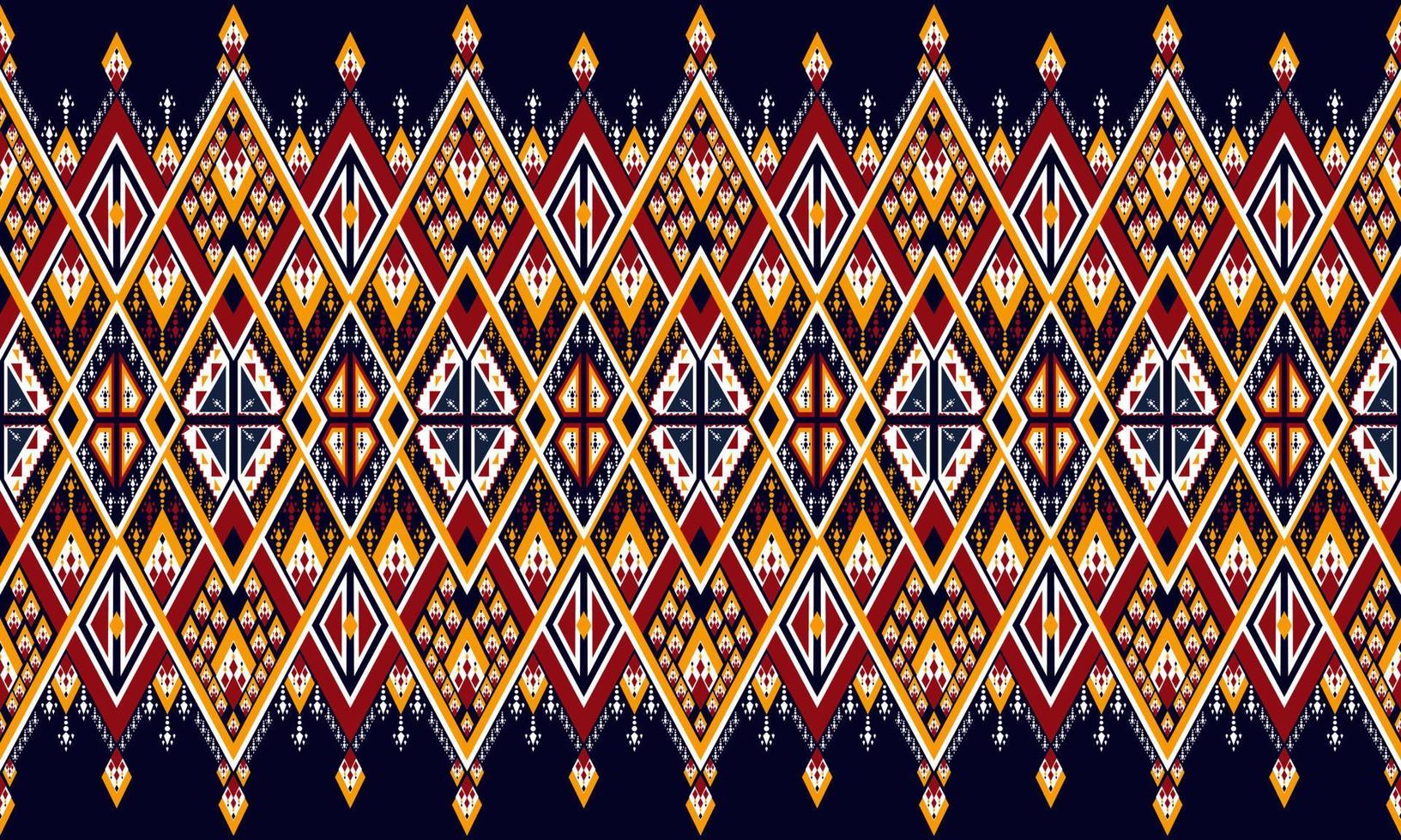 abstrakter ethnischer Ikat-Chevron-Musterhintergrund. ,Teppich,Tapete,Kleidung,Wrapping,Batik,Stoff,Vektorillustration.Embroidery-Stil. vektor