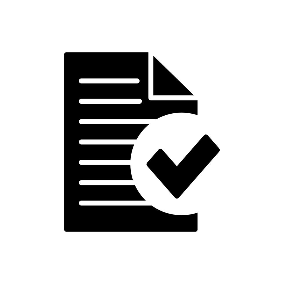 dokument vektor ikon. illustration isolerade för grafisk och webbdesign.