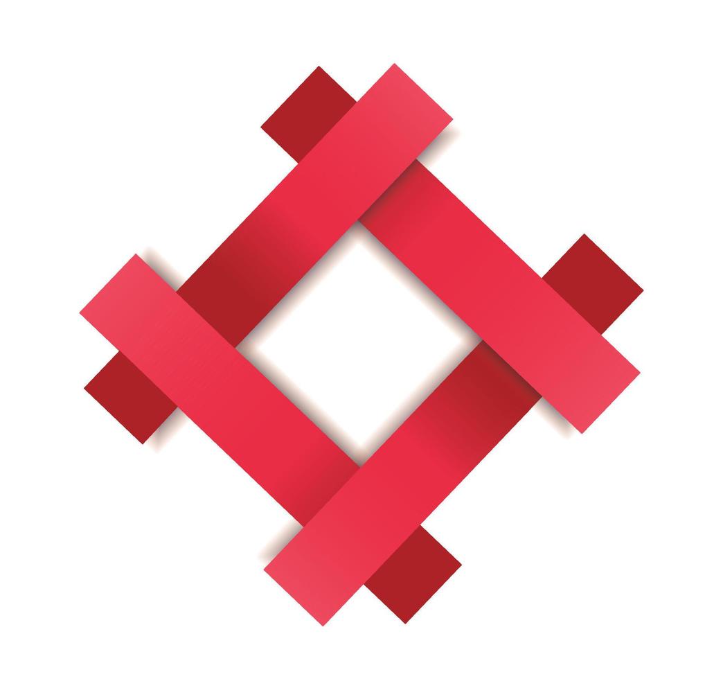 röd ram mall vektorillustration eps10 vektor