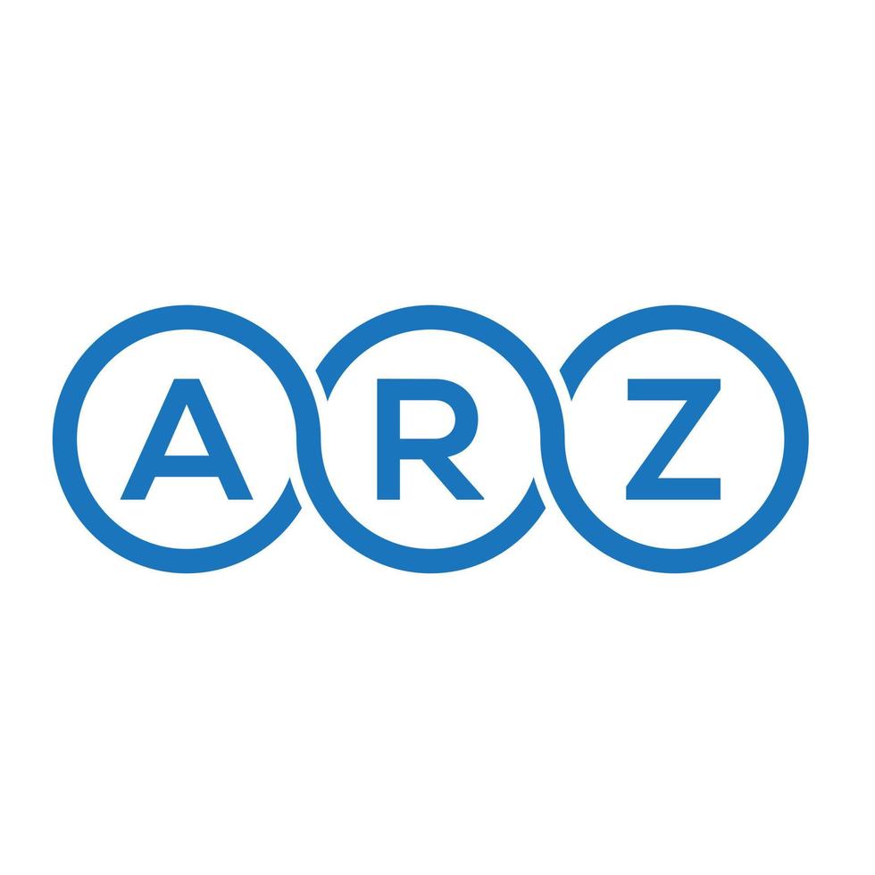 arz-Brief-Logo-Design auf weißem Hintergrund. arz kreative Initialen schreiben Logo-Konzept. arz Briefgestaltung. vektor