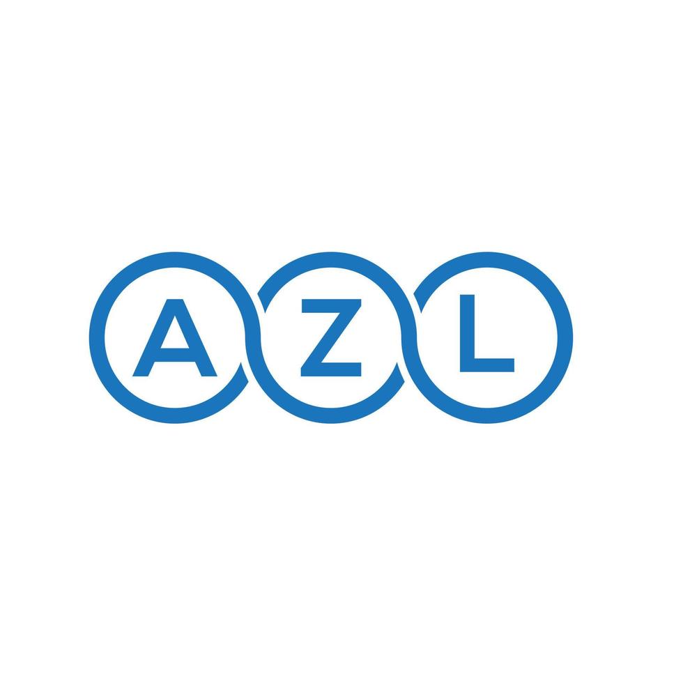 Azl-Brief-Logo-Design auf weißem Hintergrund. azl kreatives Initialen-Buchstaben-Logo-Konzept. Azl-Buchstaben-Design. vektor