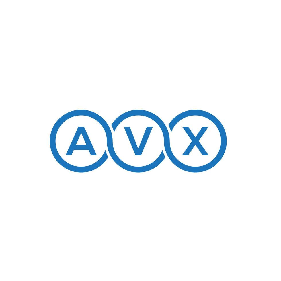 avx-Buchstaben-Logo-Design auf weißem Hintergrund. avx kreatives Initialen-Buchstaben-Logo-Konzept. avx Briefgestaltung. vektor