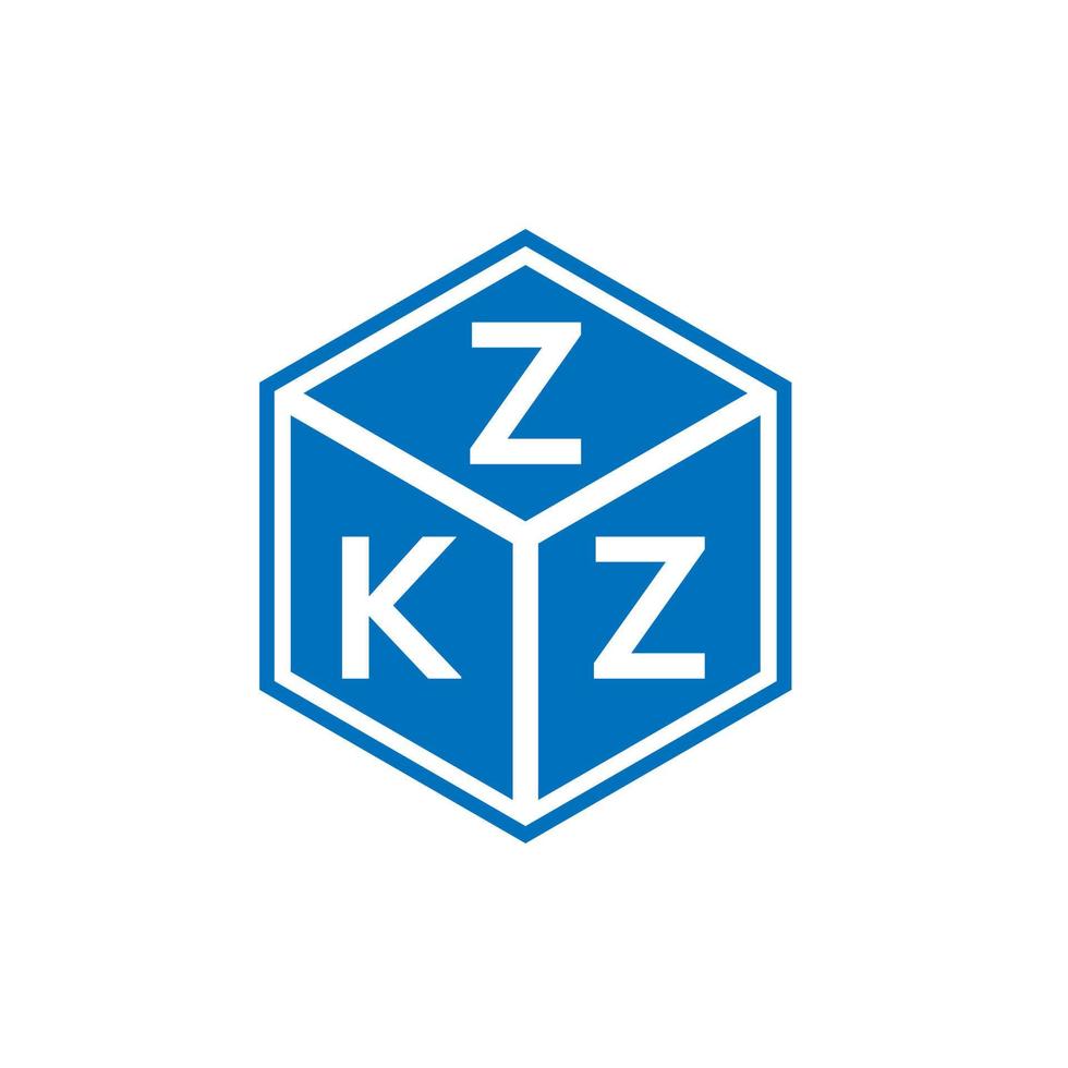 zkz brev logotyp design på vit bakgrund. zkz kreativa initialer brev logotyp koncept. zkz bokstavsdesign. vektor