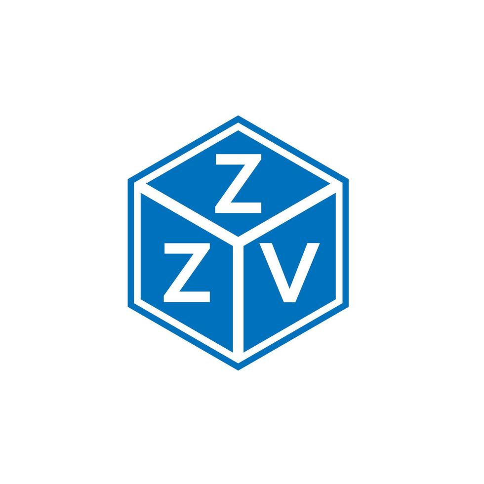 zzv-Buchstaben-Logo-Design auf weißem Hintergrund. zzv kreative Initialen schreiben Logo-Konzept. zzv Briefgestaltung. vektor