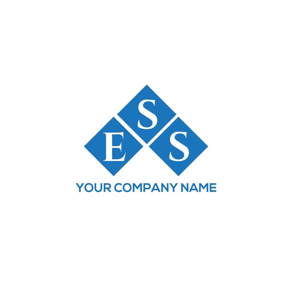 Ess-Brief-Logo-Design auf weißem Hintergrund. ess kreative Initialen schreiben Logo-Konzept. ess Briefgestaltung. vektor