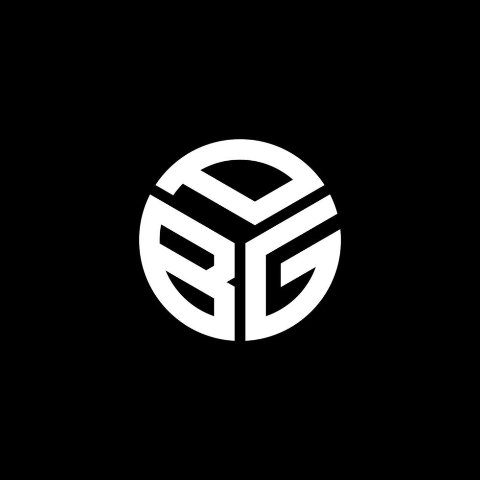 pbg-Buchstaben-Logo-Design auf schwarzem Hintergrund. pbg kreatives Initialen-Buchstaben-Logo-Konzept. pbg Briefgestaltung. vektor