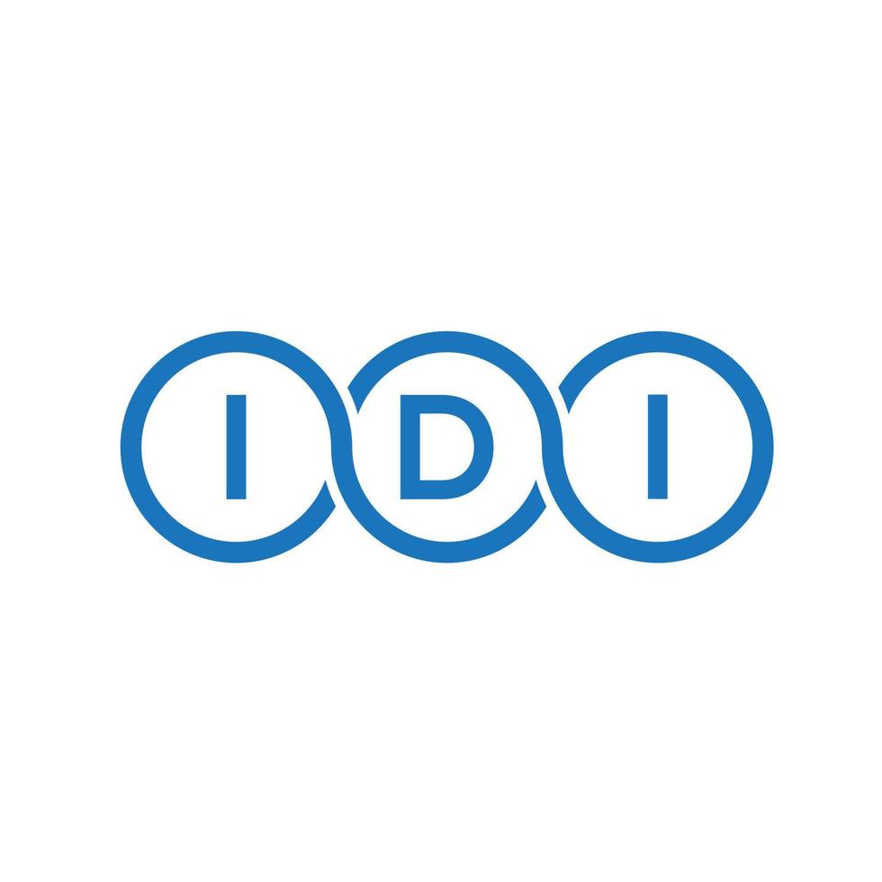 idi-Brief-Logo-Design auf weißem Hintergrund. idi kreative Initialen schreiben Logo-Konzept. idi Briefgestaltung. vektor