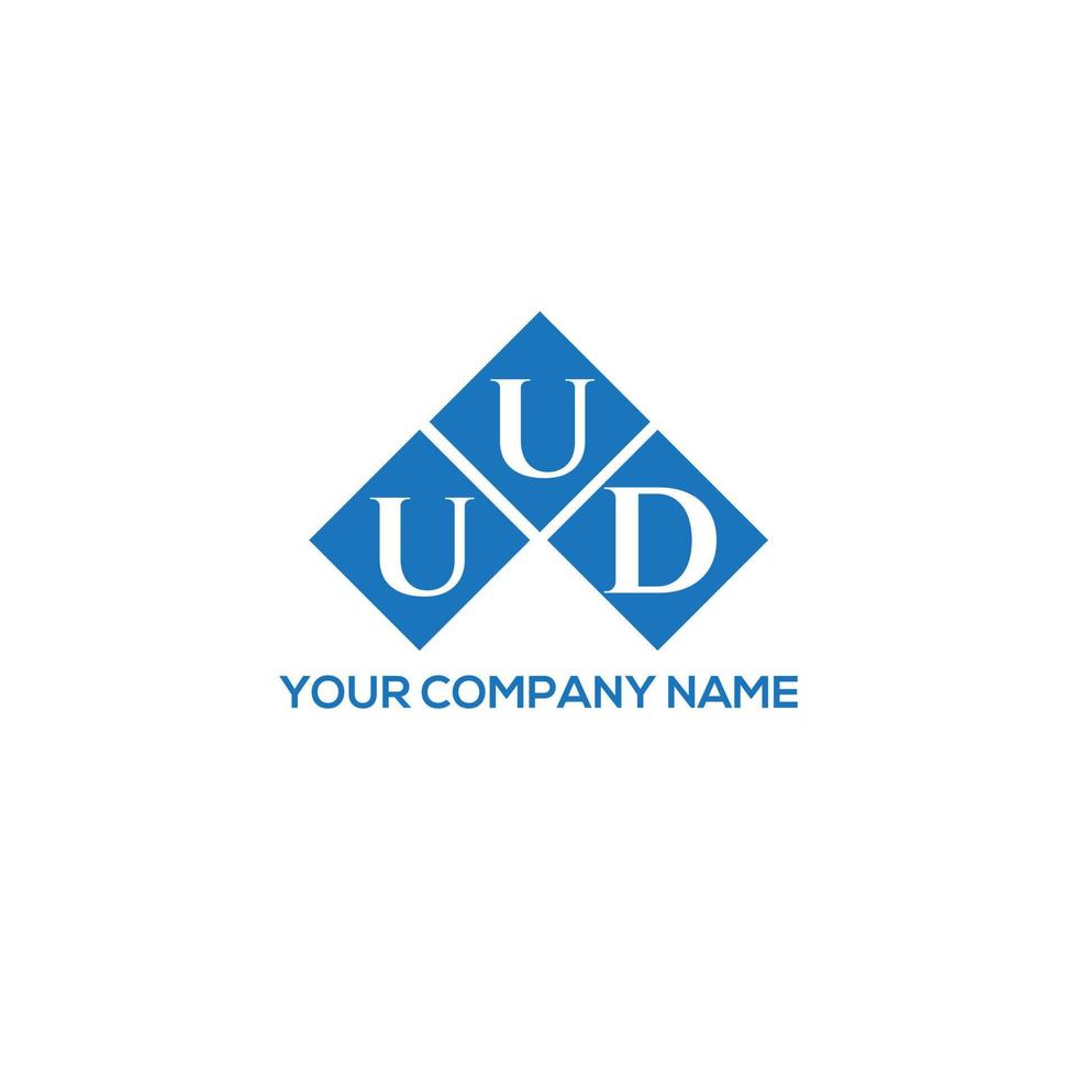 uud-Buchstaben-Logo-Design auf weißem Hintergrund. uud kreative Initialen schreiben Logo-Konzept. uud Briefgestaltung. vektor
