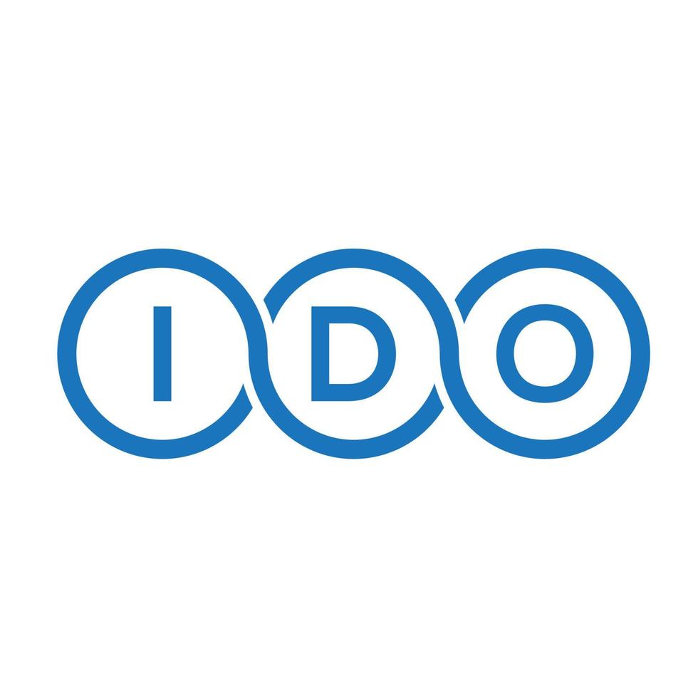 Ido-Brief-Logo-Design auf weißem Hintergrund. ido kreative Initialen schreiben Logo-Konzept. ido Briefgestaltung. vektor