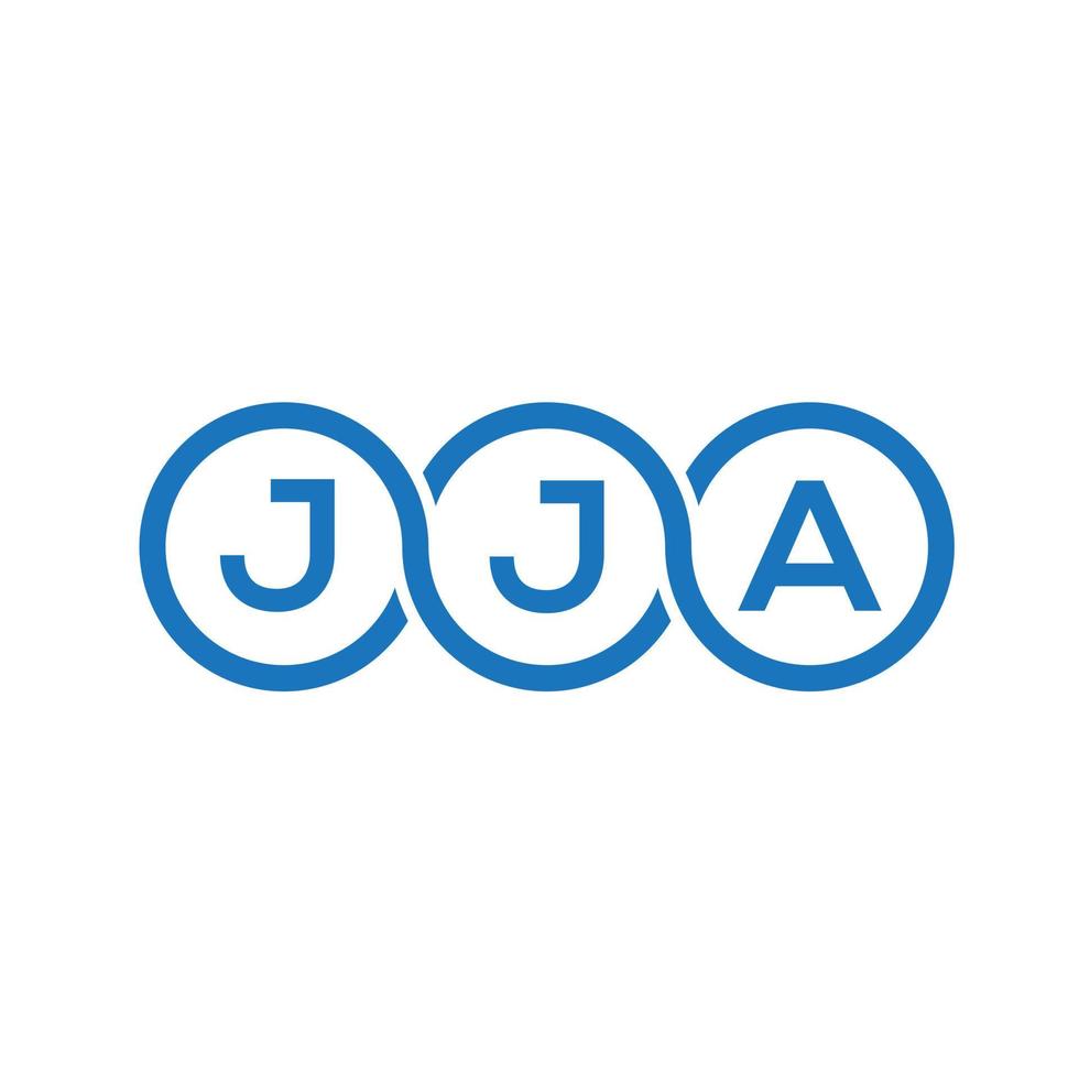 jja-Buchstaben-Logo-Design auf weißem Hintergrund. jja kreatives Initialen-Buchstaben-Logo-Konzept. jja Briefgestaltung. vektor