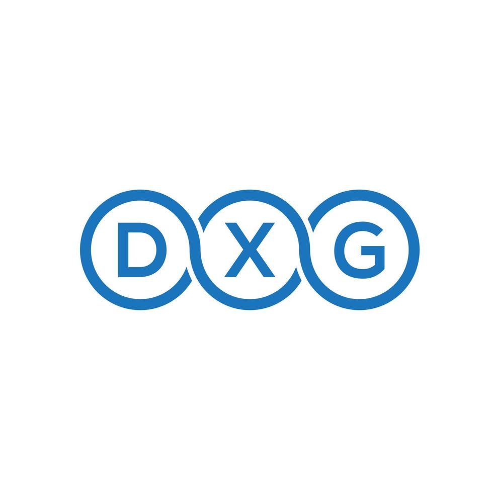 dxg-Buchstaben-Logo-Design auf schwarzem Hintergrund.dxg-Kreativinitialen-Buchstaben-Logo-Konzept.dxg-Vektor-Buchstaben-Design. vektor