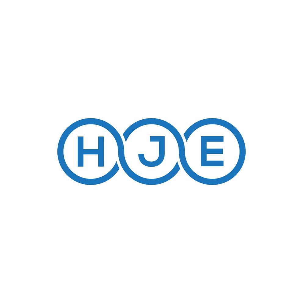 hje-Buchstaben-Logo-Design auf weißem Hintergrund. hje kreative Initialen schreiben Logo-Konzept. hje Briefgestaltung. vektor