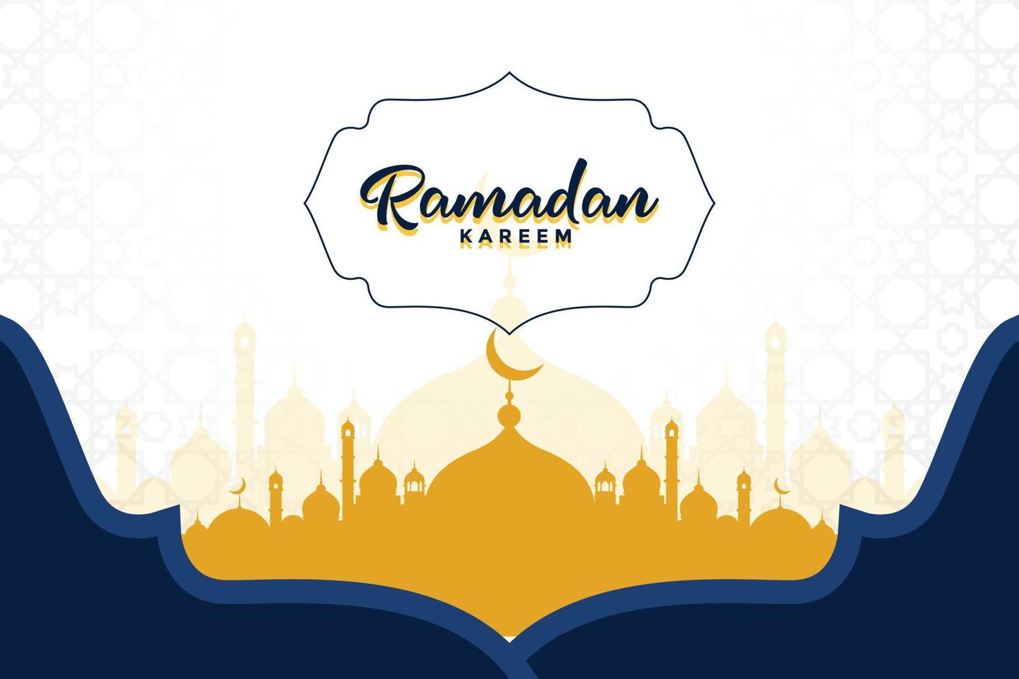 Ramadan Kareem-Vektorillustration für Banner-Social-Media-Beitrag vektor