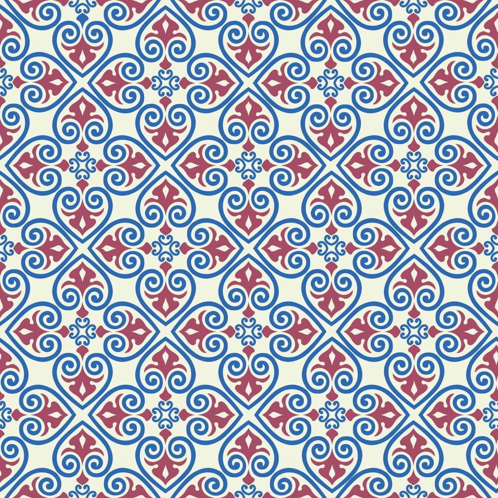 seamless mönster med blommig asiatisk prydnad. abstrakt dekorativ konsistens. konstnärlig diagonal blomstra kakel bakgrund i arabisk orient stil vektor