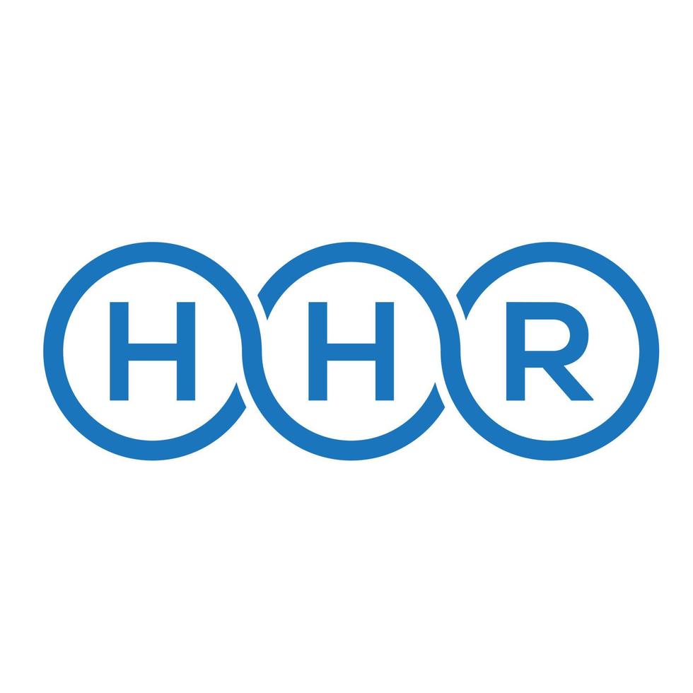 HHR-Brief-Logo-Design auf weißem Hintergrund. hhr kreative Initialen schreiben Logo-Konzept. hhr Briefgestaltung. vektor