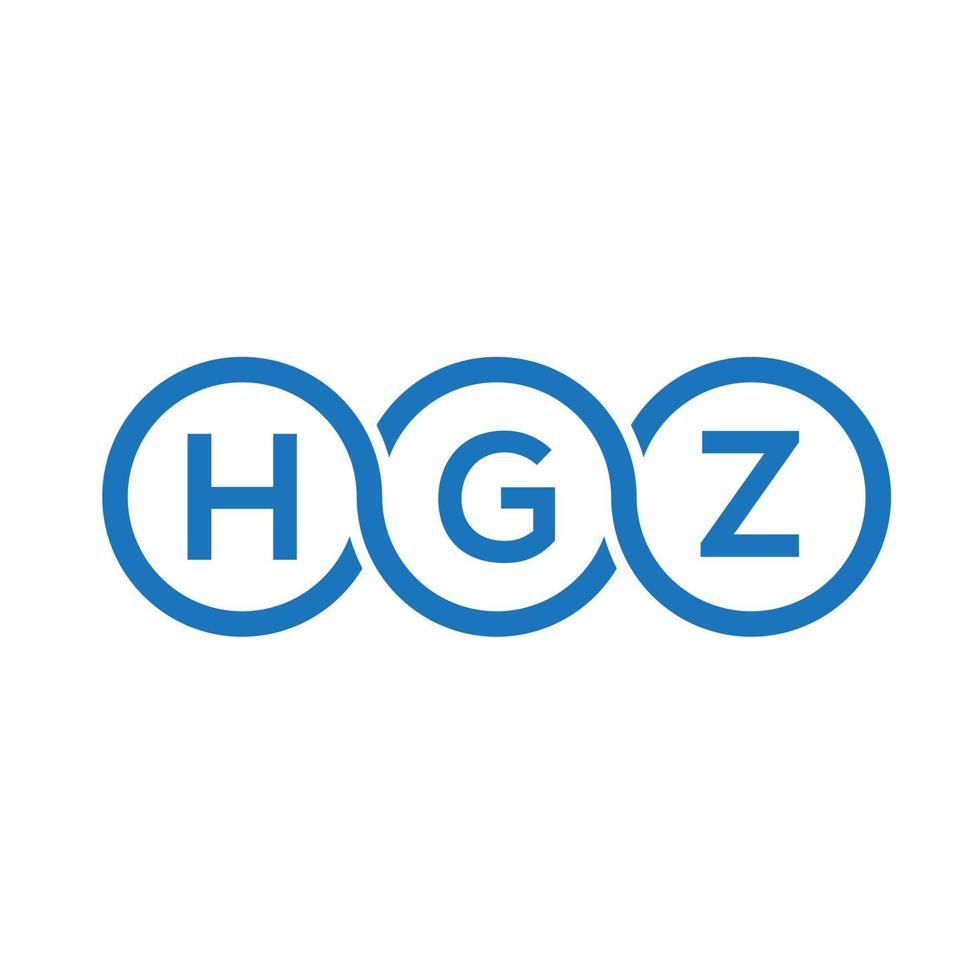 hgz kreativa initialer brev logotyp koncept. hgz brev design.hgz brev logotyp design på vit bakgrund. hgz kreativa initialer brev logotyp koncept. hgz bokstavsdesign. vektor