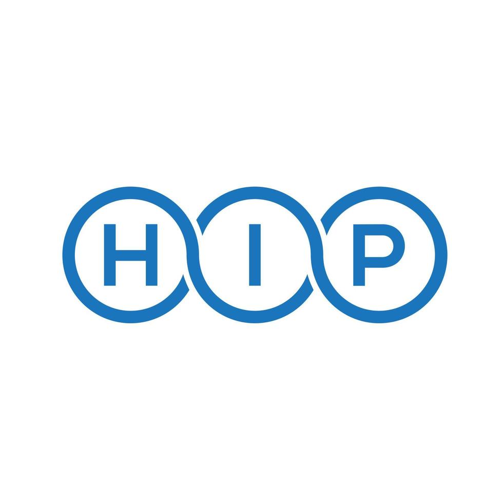 hip brev logotyp design på vit bakgrund. hip kreativa initialer brev logotyp koncept. höft bokstavsdesign. vektor