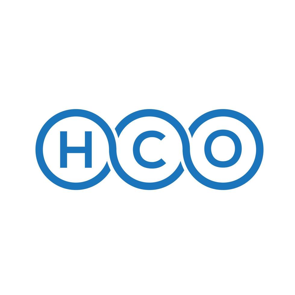 hco brev logotyp design på vit bakgrund. hco kreativa initialer bokstavslogotyp koncept. hco bokstavsdesign. vektor