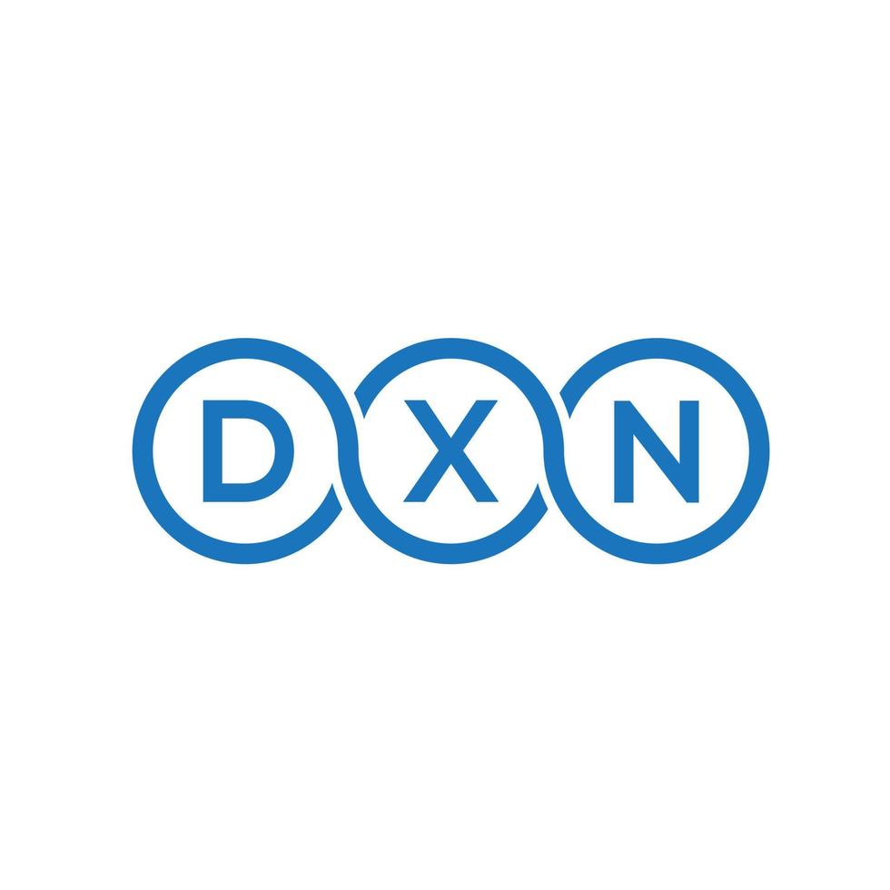 dxn brev logotyp design på svart background.dxn kreativa initialer bokstav logo concept.dxn vektor brev design.