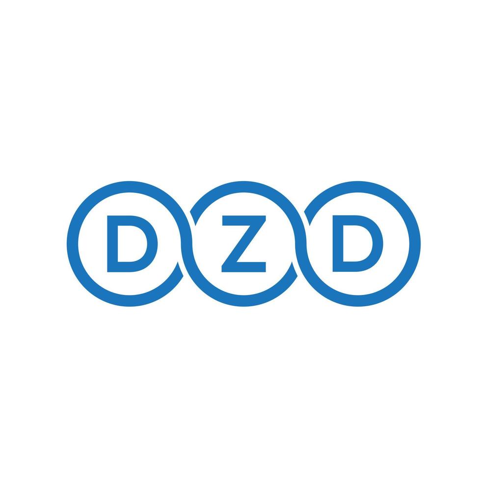 dzd-Buchstaben-Logo-Design auf schwarzem Hintergrund.dzd-Kreativinitialen-Buchstaben-Logo-Konzept.dzd-Vektor-Buchstabendesign. vektor