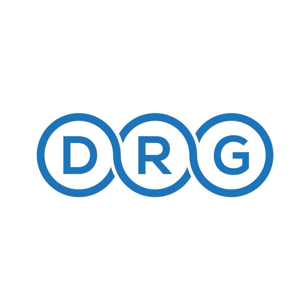 drg-Brief-Logo-Design auf schwarzem Hintergrund.drg-Kreativinitialen-Brief-Logo-Konzept.drg-Vektor-Briefdesign. vektor